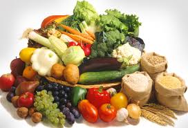 Fruit veg and whole grains 